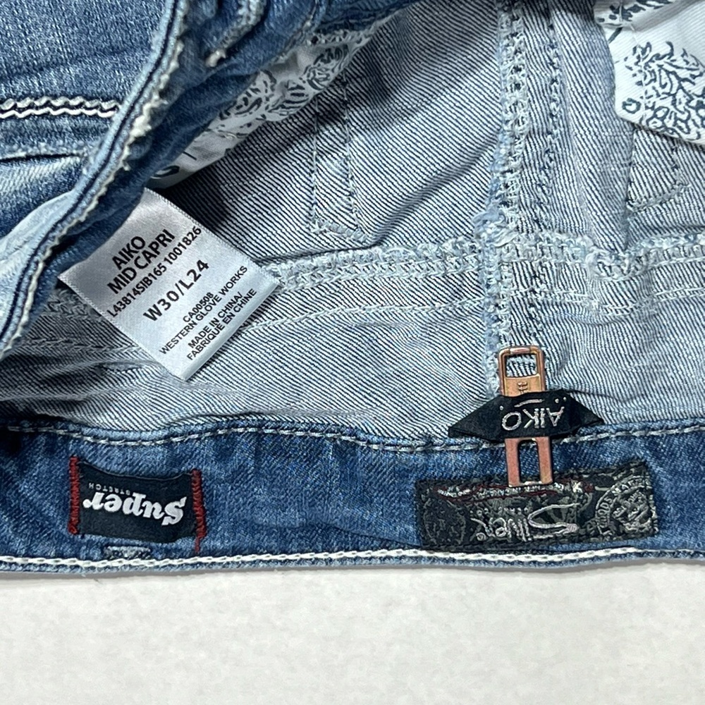 Silver Aiko Mid Capri size 30/24 - Picture 4 of 5